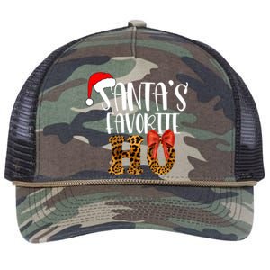 Cute Cheetah SantaS Favorite Ho Christmas S Gift Retro Rope Trucker Hat Cap