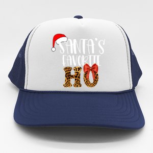 Cute Cheetah SantaS Favorite Ho Christmas S Gift Trucker Hat