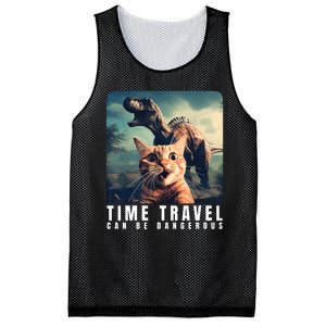 Crazy Cat Selfie Run Time Travel Can Be Dangerous Cat Love Mesh Reversible Basketball Jersey Tank