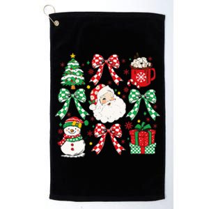 Coquette Christmas Santa Coquette Bow Retro Xmas Holiday Platinum Collection Golf Towel