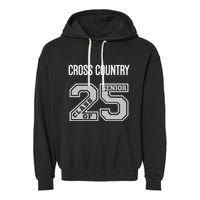 Cross Country Senior Class Of 2025 Xc Class 25 Team Swag Garment-Dyed Fleece Hoodie