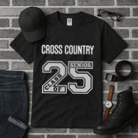 Cross Country Senior Class Of 2025 Xc Class 25 Team Swag Tall T-Shirt