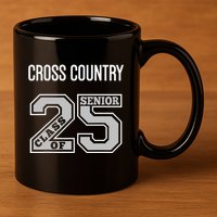 Cross Country Senior Class Of 2025 Xc Class 25 Team Swag 11oz C Handle Ceramic Mug