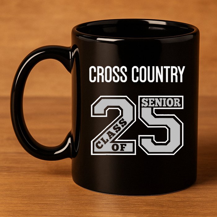 Cross Country Senior Class Of 2025 Xc Class 25 Team Swag 11oz C Handle Ceramic Mug