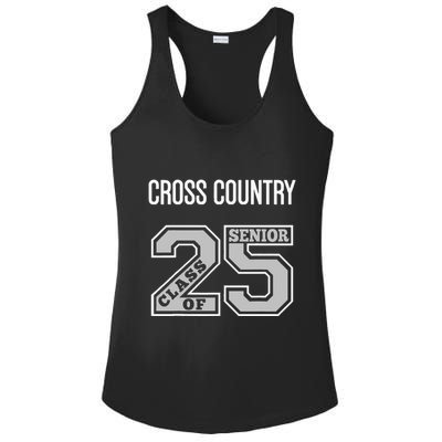 Cross Country Senior Class Of 2025 Xc Class 25 Team Swag Ladies PosiCharge Competitor Racerback Tank