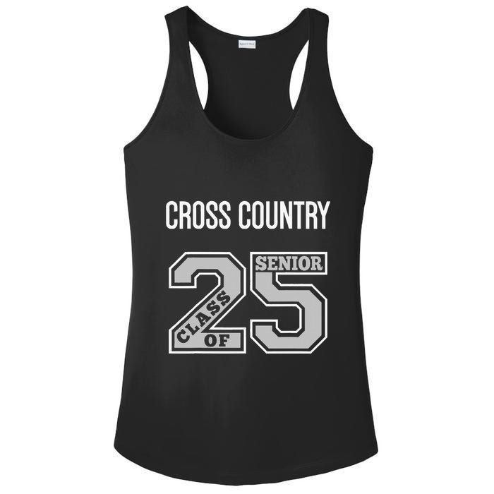 Cross Country Senior Class Of 2025 Xc Class 25 Team Swag Ladies PosiCharge Competitor Racerback Tank