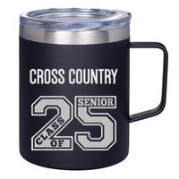 Cross Country Senior Class Of 2025 Xc Class 25 Team Swag 12oz Stainless Steel Coffee Mug