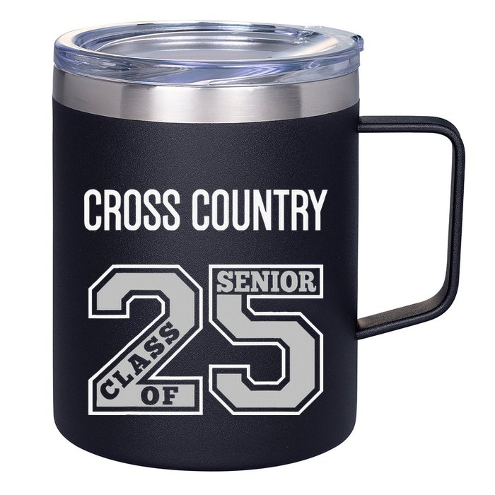 Cross Country Senior Class Of 2025 Xc Class 25 Team Swag 12oz Stainless Steel Coffee Mug