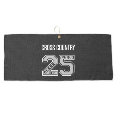 Cross Country Senior Class Of 2025 Xc Class 25 Team Swag Large Microfiber Waffle Golf Towel