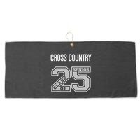 Cross Country Senior Class Of 2025 Xc Class 25 Team Swag Large Microfiber Waffle Golf Towel