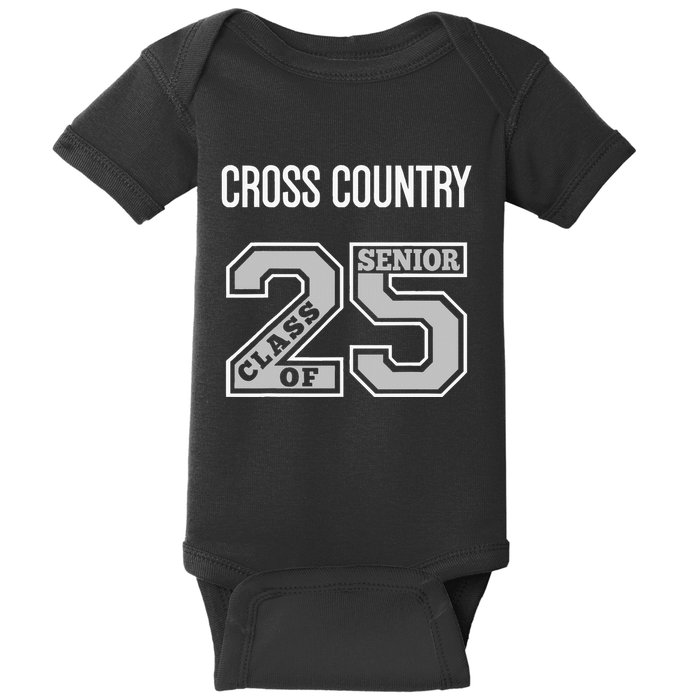 Cross Country Senior Class Of 2025 Xc Class 25 Team Swag Baby Bodysuit