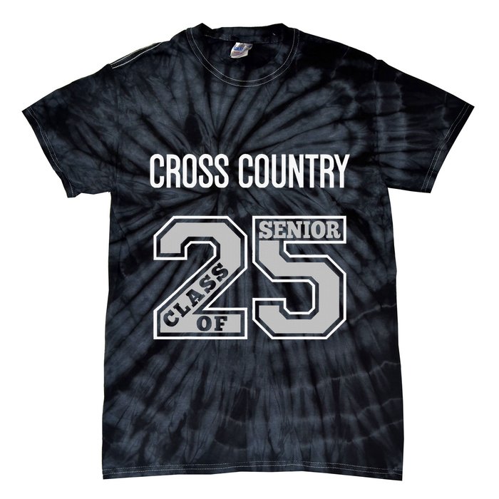 Cross Country Senior Class Of 2025 Xc Class 25 Team Swag Tie-Dye T-Shirt