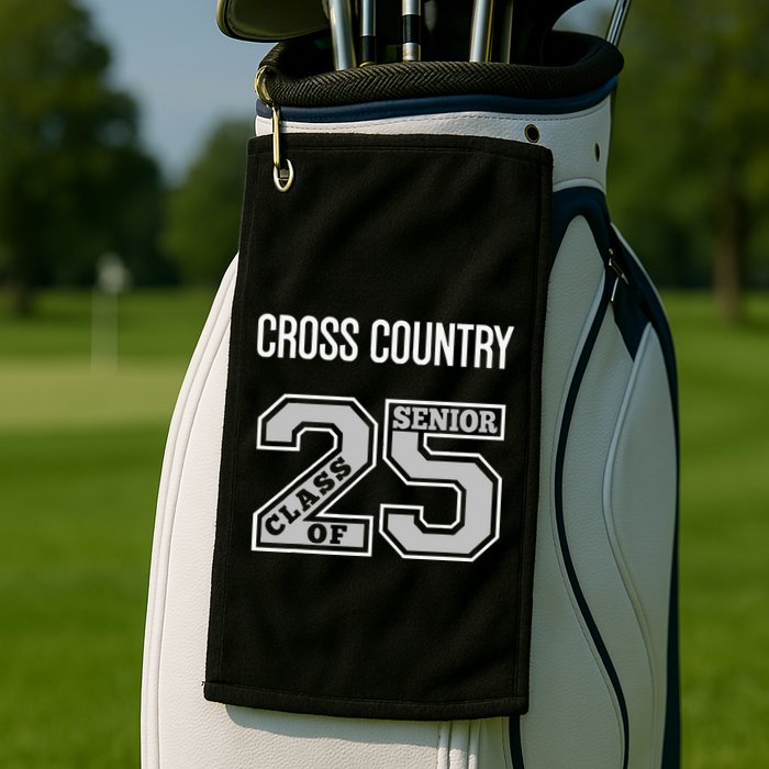 Cross Country Senior Class Of 2025 Xc Class 25 Team Swag Golf Towel