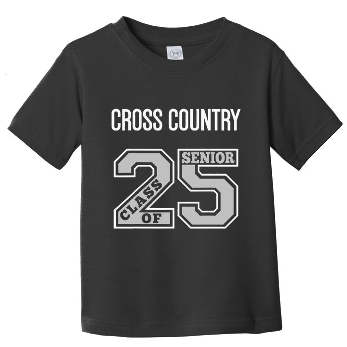 Cross Country Senior Class Of 2025 Xc Class 25 Team Swag Toddler T-Shirt