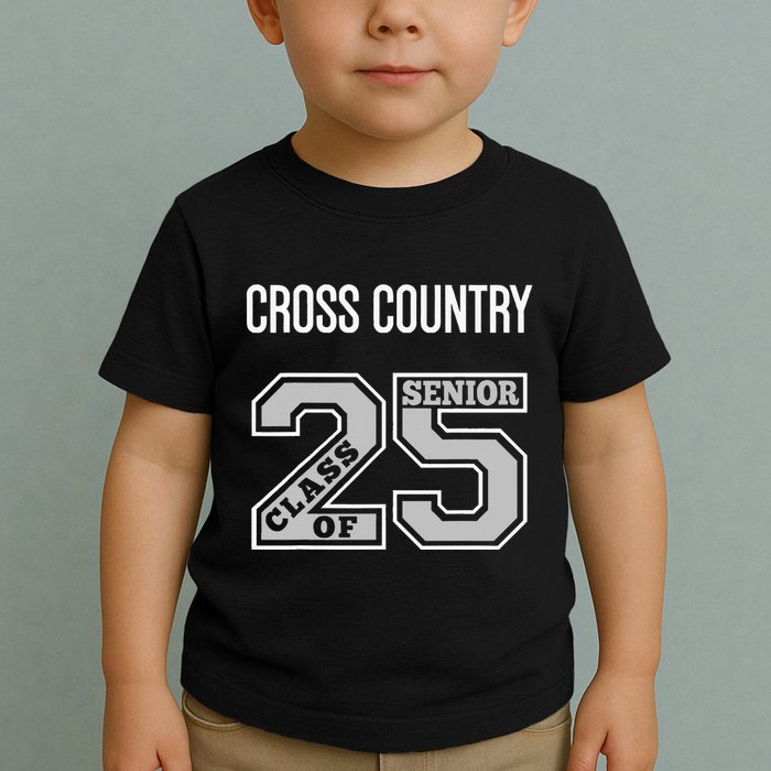 Cross Country Senior Class Of 2025 Xc Class 25 Team Swag Toddler T-Shirt