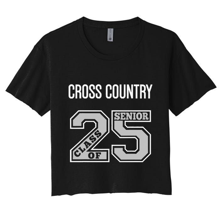 Cross Country Senior Class Of 2025 Xc Class 25 Team Swag Crop Top