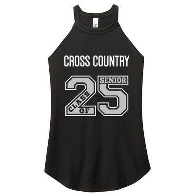 Cross Country Senior Class Of 2025 Xc Class 25 Team Swag Women's Perfect Tri Rocker Tank