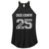 Cross Country Senior Class Of 2025 Xc Class 25 Team Swag Women's Perfect Tri Rocker Tank