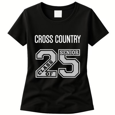 Cross Country Senior Class Of 2025 Xc Class 25 Team Swag Womens T-Shirt
