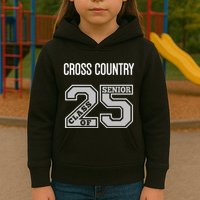 Cross Country Senior Class Of 2025 Xc Class 25 Team Swag Kids Hoodie