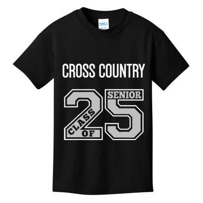 Cross Country Senior Class Of 2025 Xc Class 25 Team Swag Kids T-Shirt