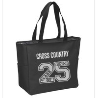 Cross Country Senior Class Of 2025 Xc Class 25 Team Swag Zip Tote Bag
