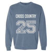 Cross Country Senior Class Of 2025 Xc Class 25 Team Swag Garment-Dyed Sweatshirt