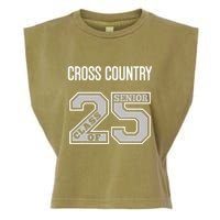 Cross Country Senior Class Of 2025 Xc Class 25 Team Swag Garment-Dyed Women's Muscle Tee