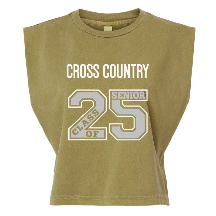 Cross Country Senior Class Of 2025 Xc Class 25 Team Swag Garment-Dyed Women's Muscle Tee