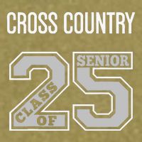 Cross Country Senior Class Of 2025 Xc Class 25 Team Swag Garment-Dyed Women's Muscle Tee