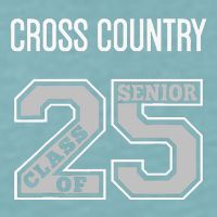 Cross Country Senior Class Of 2025 Xc Class 25 Team Swag Sueded Cloud Jersey T-Shirt