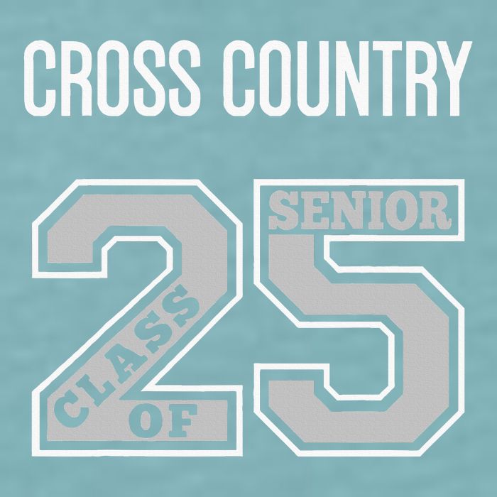 Cross Country Senior Class Of 2025 Xc Class 25 Team Swag Sueded Cloud Jersey T-Shirt
