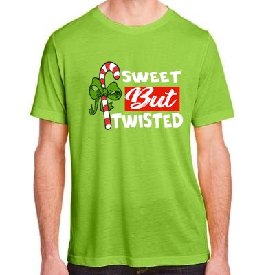 Candy Cane Sweet But Twisted Funny Christmas Gift Adult ChromaSoft Performance T-Shirt