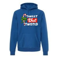 Candy Cane Sweet But Twisted Funny Christmas Gift Premium Hoodie