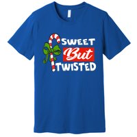 Candy Cane Sweet But Twisted Funny Christmas Gift Premium T-Shirt