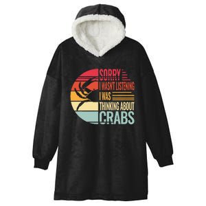 crab crabmeat seafood crabbing crabs crabby Hooded Wearable Blanket