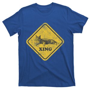 Cat Crossing Sign Lazy Cat Gift T-Shirt