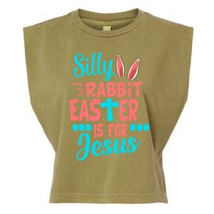 Christians Cute Silly Rabbit Easter Is For Jesus Garment-Dyed Women's Muscle Tee