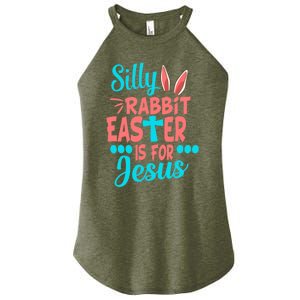 Christians Cute Silly Rabbit Easter Is For Jesus Women's Perfect Tri Rocker Tank