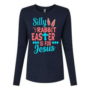 Christians Cute Silly Rabbit Easter Is For Jesus Womens Cotton Relaxed Long Sleeve T-Shirt