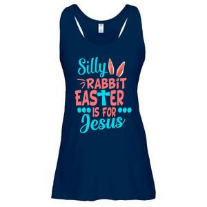 Christians Cute Silly Rabbit Easter Is For Jesus Ladies Essential Flowy Tank