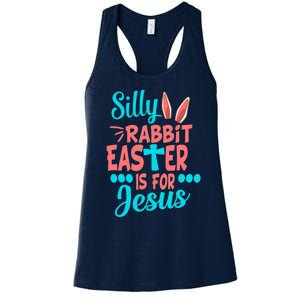 Christians Cute Silly Rabbit Easter Is For Jesus Women's Racerback Tank