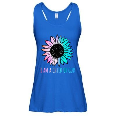 Cute Christian Salvation Quote Gift I Am A Child Of God Ladies Essential Flowy Tank