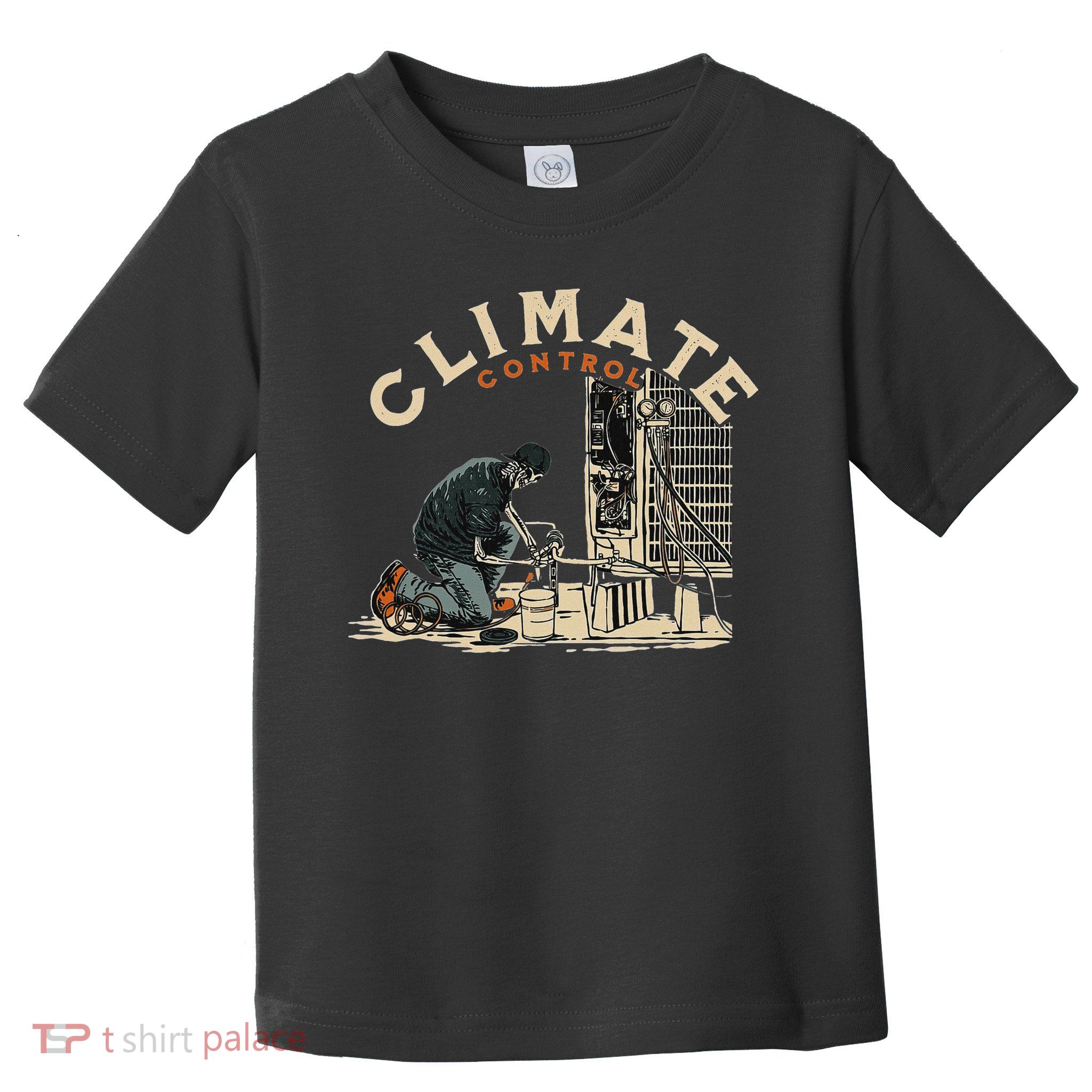 Climate Control Skeleton Hvac Technician Pride Toddler T-Shirt