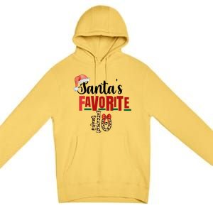 Cute Cheetah SantaS Favorite Ho Christmas S Great Gift Premium Pullover Hoodie