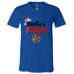 Cute Cheetah SantaS Favorite Ho Christmas S Great Gift V-Neck T-Shirt