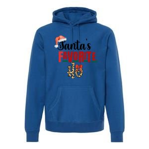 Cute Cheetah SantaS Favorite Ho Christmas S Great Gift Premium Hoodie