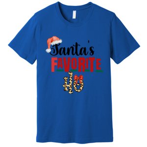 Cute Cheetah SantaS Favorite Ho Christmas S Great Gift Premium T-Shirt