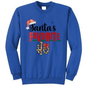 Cute Cheetah SantaS Favorite Ho Christmas S Great Gift Tall Sweatshirt