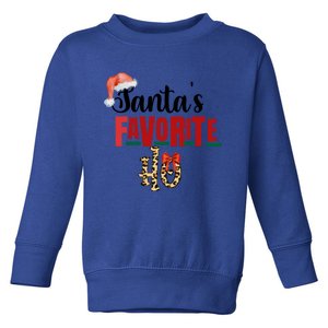 Cute Cheetah SantaS Favorite Ho Christmas S Great Gift Toddler Sweatshirt